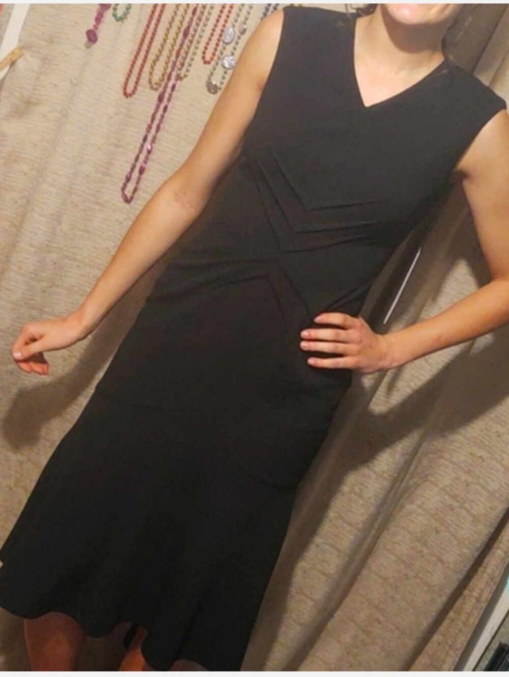 Calvin Klein Mermaid Sheath Dress Black Size 2